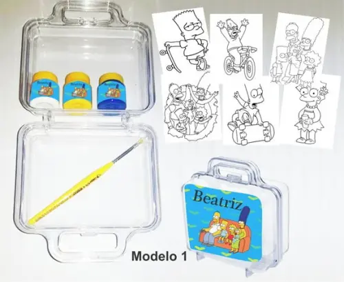Maletinha Colorir-simpson