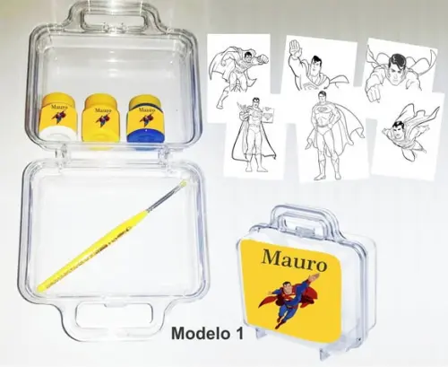 maletinha colorir-Super Homem