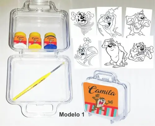 maletinha colorir-Taz Mania