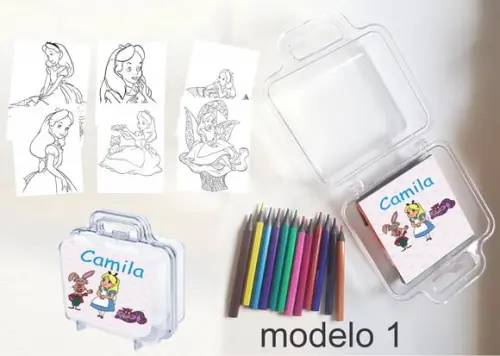 Maletinha Mini Lapis de Cor-alice