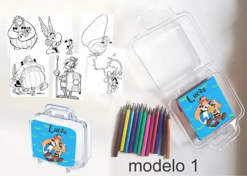 Maletinha Mini Lapis de Cor-asterix