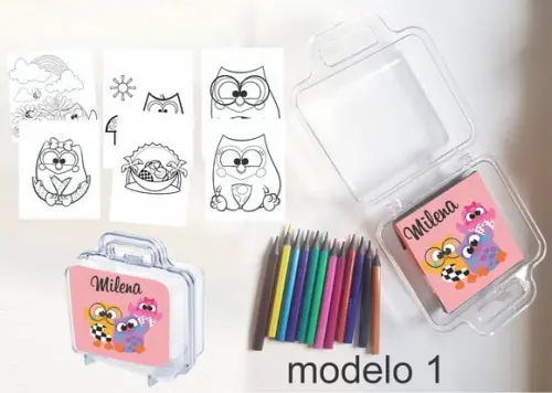 Maletinha Mini Lapis de Cor-bubu e as Corujinhas