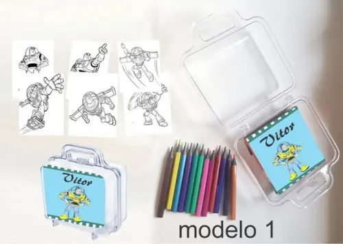Maletinha Mini Lapis de Cor-buzz Lightyear