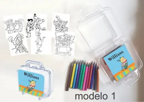 Maletinha Mini Lapis de Cor-jetsons