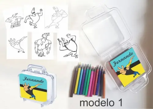 Maletinha Mini Lapis de Cor-johnny Bravo