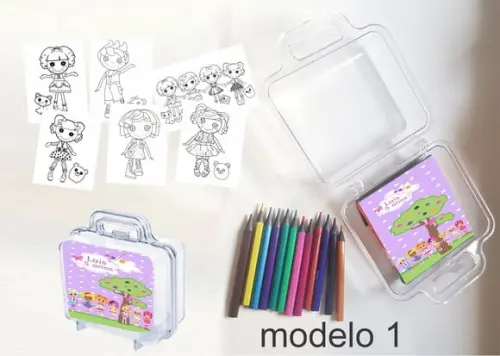Maletinha Mini Lapis de Cor-lalaloopsy