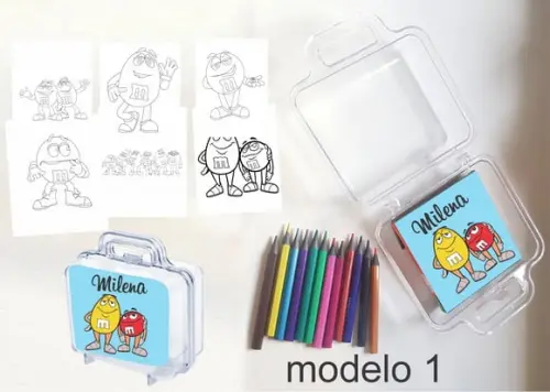 Maletinha Mini Lapis de Cor-m&m