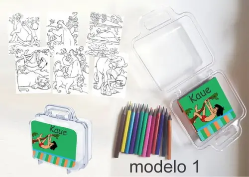 Maletinha Mini Lapis de Cor-mogli