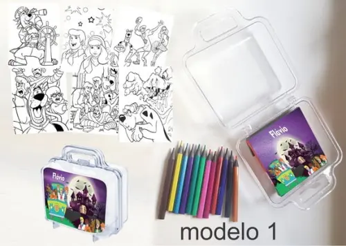 Maletinha Mini Lapis de Cor-scooby Doo
