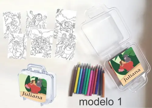 Maletinha Mini Lapis de Cor-tarzan