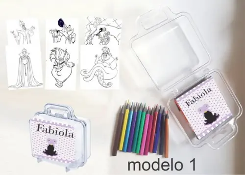 Maletinha Mini Lapis de Cor-vilões