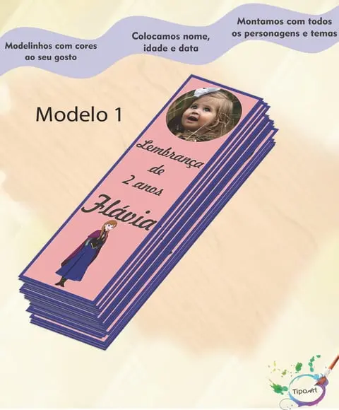 Marcador de Livro - Frozen