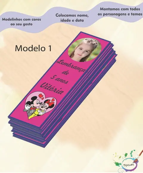 Marcador de Livro - Turma do Mickey