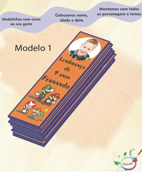Marcador de Livro - Mario Bros