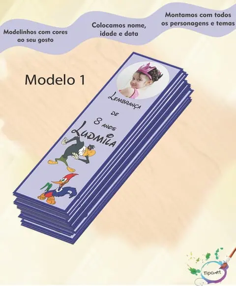 Marcador de Livro -pica Pau