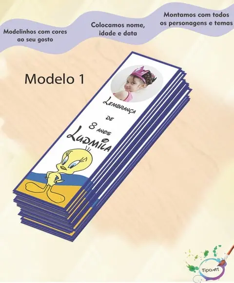 Marcador de Livro -piu Piu