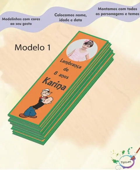 Marcador de Livro -popai