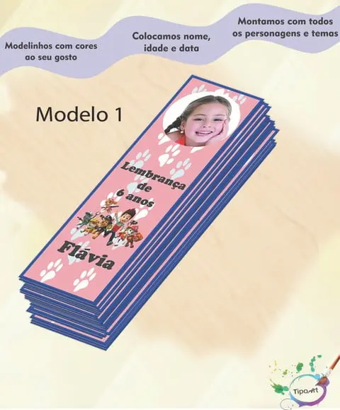 Marcador de Livro- Patrulha Canina