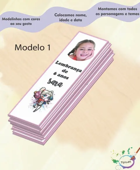 Marcador de Livro-arlequina