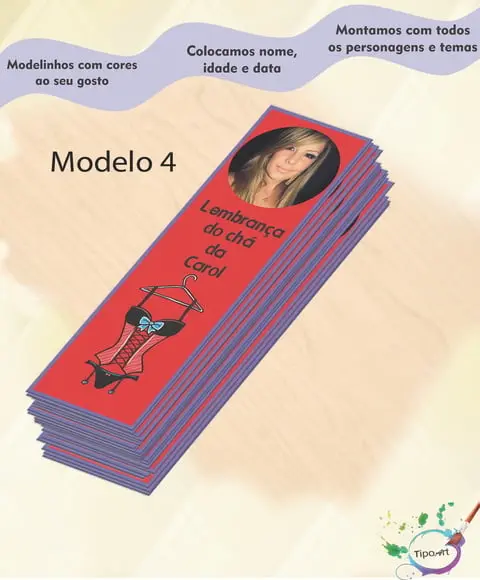 Marcador de Livro-chá de Lingerie#1