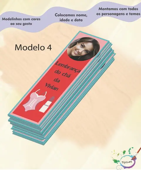 Marcador de Livro-chá de Lingerie#2
