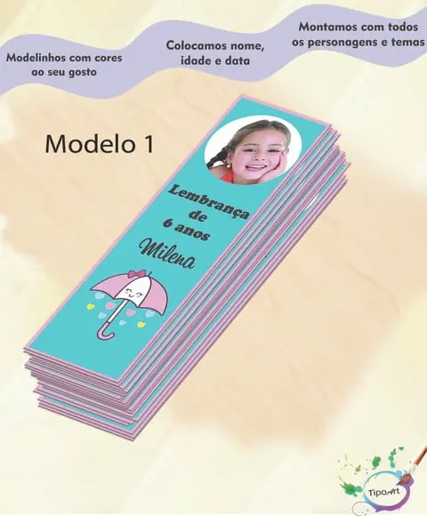 Marcador de Livro-chuva de Amor