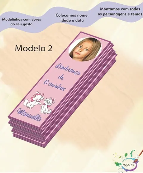 Marcador de Livro-gatinha Marie
