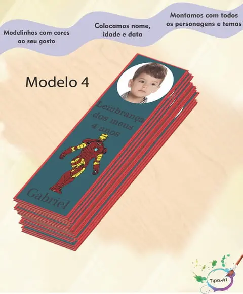 Marcador de Livro-homem de Ferro