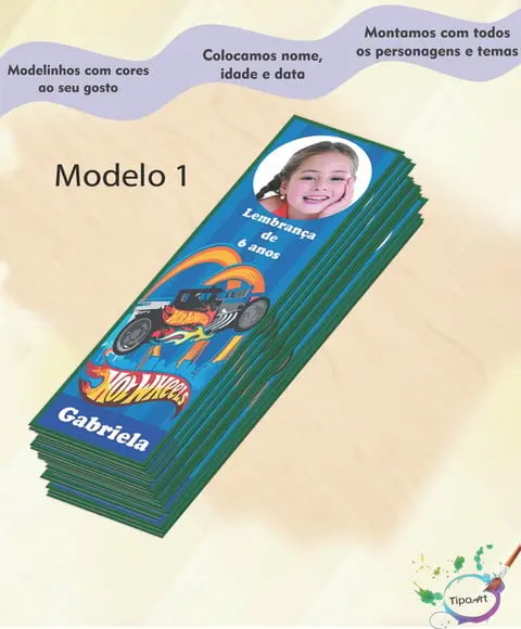 Marcador de Livro-hot Whells