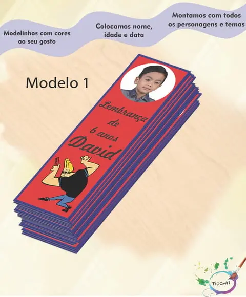 Marcador de Livro-johnny Bravo