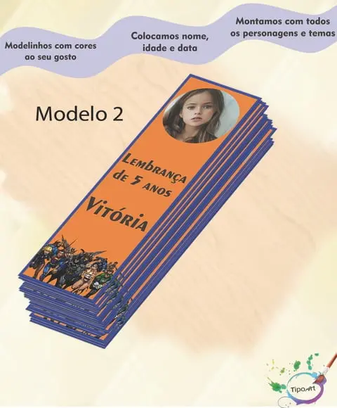 Marcador de Livro-liga da Justiça