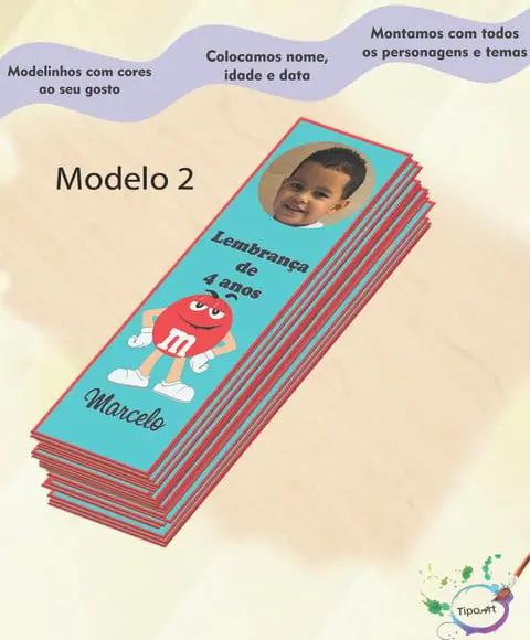 Marcador de Livro-m&m