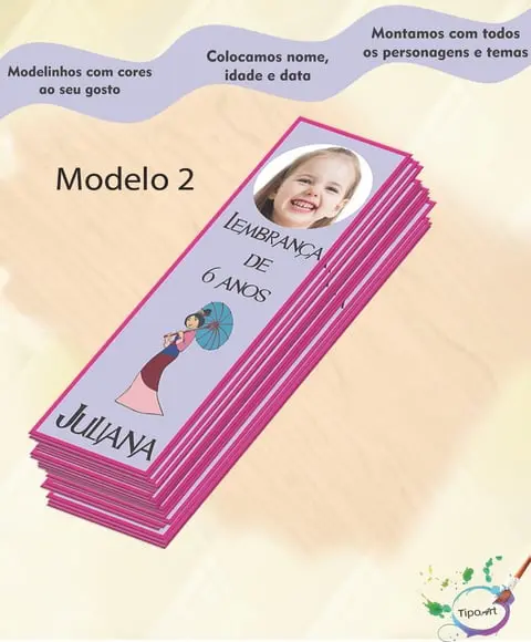 Marcador de Livro-mulan