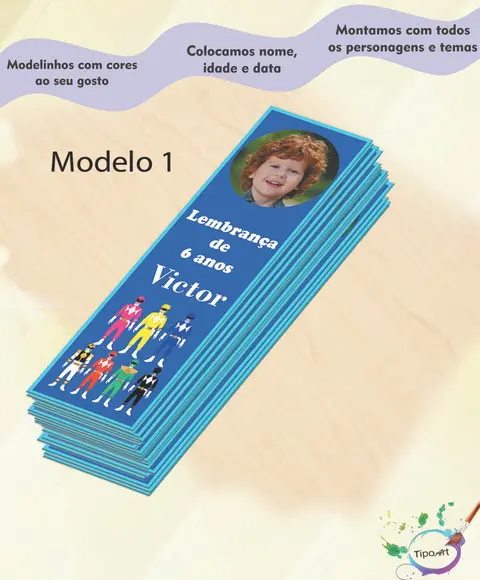 Marcador de Livro-power Ranger