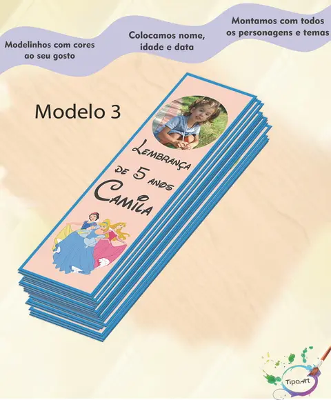 Marcador de Livro-princesas