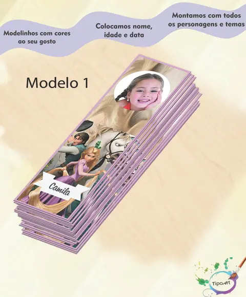Marcador de Livro-rapunzel
