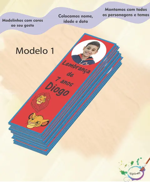Marcador de Livro-rei Leão