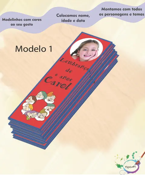 Marcador de Livro-sete Anões