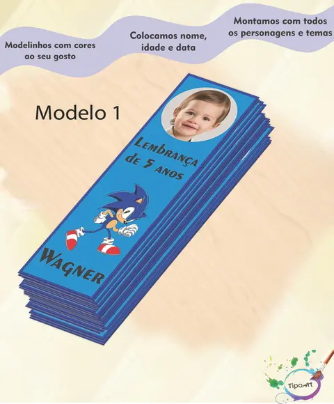 Marcador de Livro-sonic