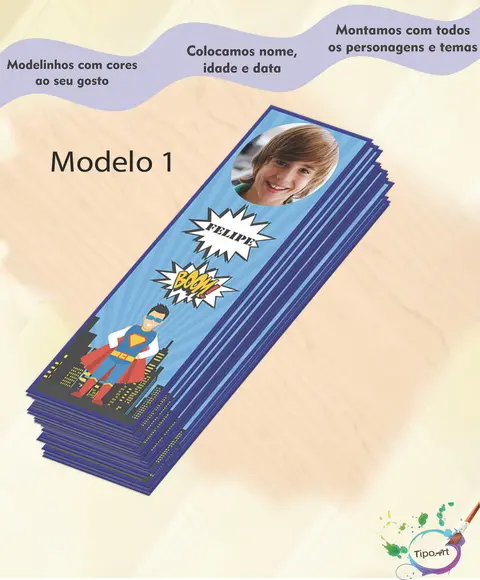 Marcador de Livro-super Herói