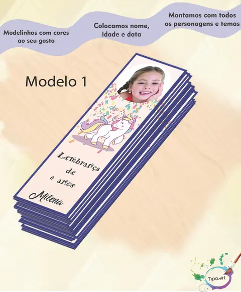 Marcador de Livro-unicórnio