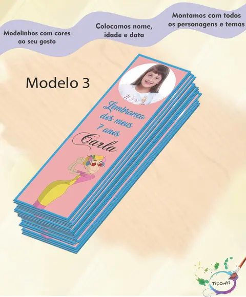 Marcador de Livro-turma do Chaves