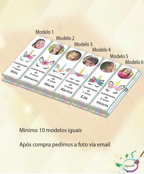 Marcador de Livro-unicórnio-modelo 2