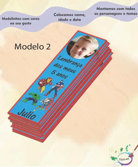 Marcador de Livro-vingadores