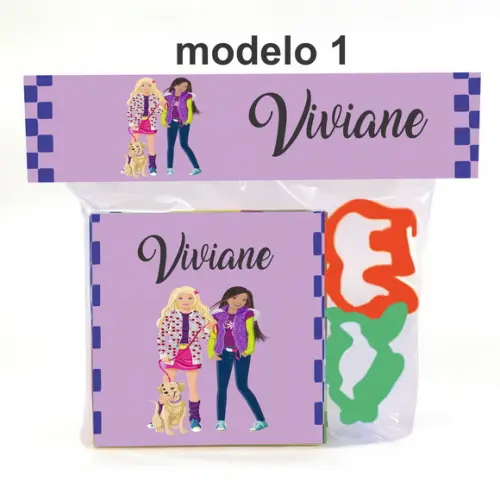 Massinha e 2 Cortador-barbie