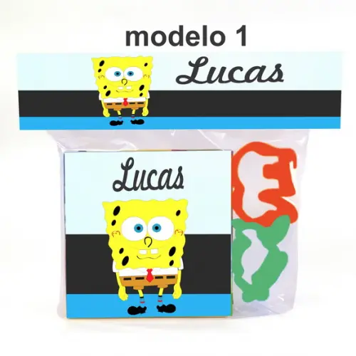 Massinha e 2 Cortador-bob Esponja