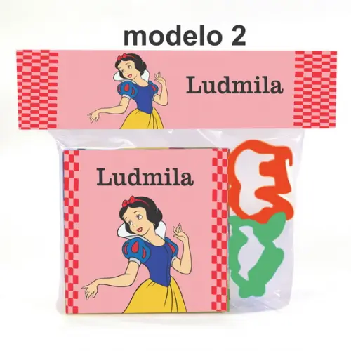Massinha e 2 Cortador-branca de Neve