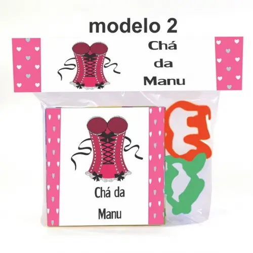 Massinha e 2 Cortador-chá de Lingerie#2