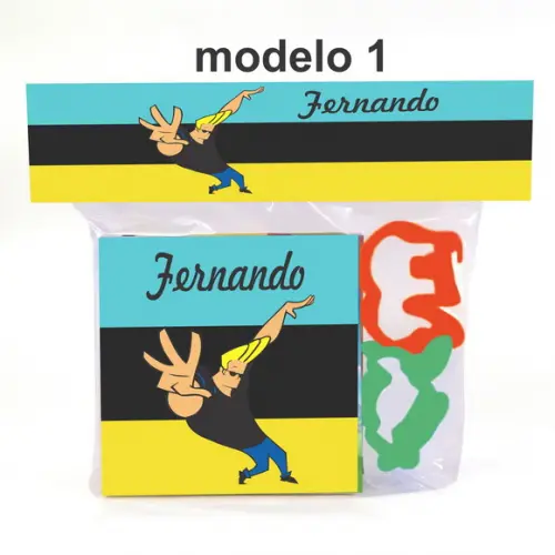 Massinha e 2 Cortador-johnny Bravo