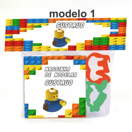 Massinha e 2 Cortador-lego